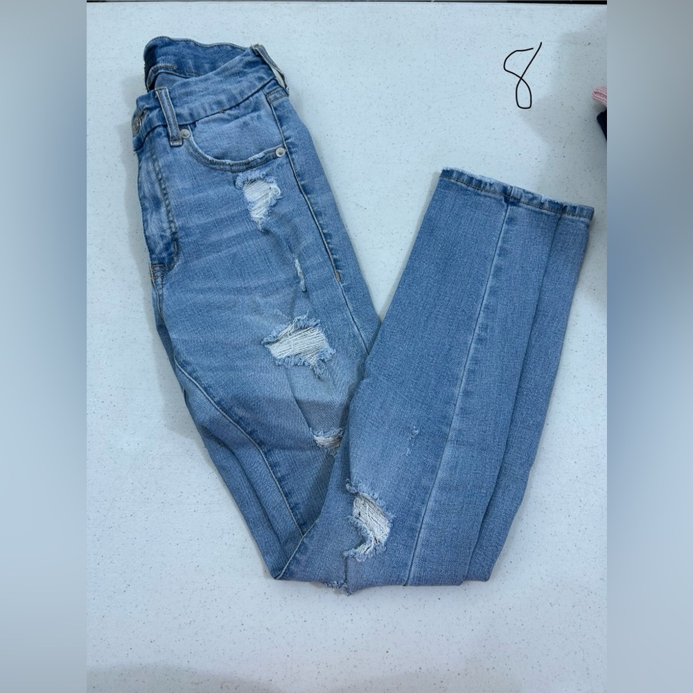 Aeropostale Light Blue Boyfriend Jeans - Size 4 Regular